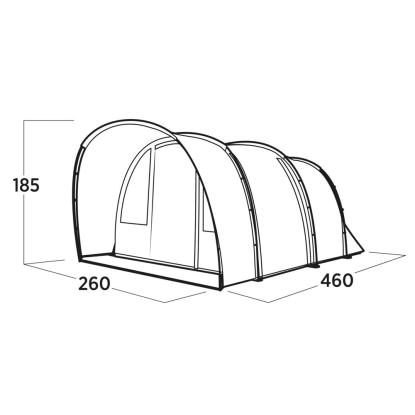 easy camp Skarvan 4 tunneltelt til 4 personer, blå