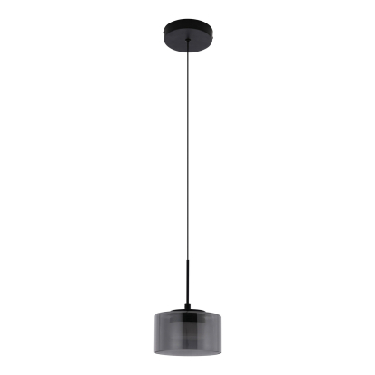 Cholet LED pendel, Ø15 cm, sort/klar