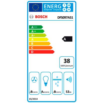 Bosch DFS097A51 skabsintegreret emhætte, sølv, 90 cm