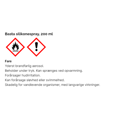 Basta silikonespray, 200 ml