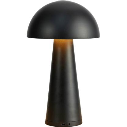 Markslöjd Fungi bordlampe, transportabel, Ø16 x 26,5 cm, matsort