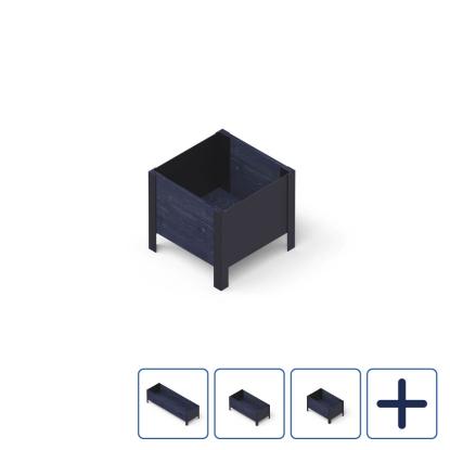 Upyard ModernBox Low højbed, sort