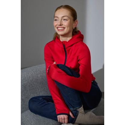 ID 0841 cardigan med stretch, komfort, dame, rød