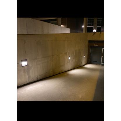 Norlys Namsos LED væglampe til indbygning, IP65, aluminium