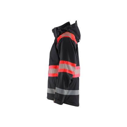 Blåkläder 4420 high vis skaljakke, sort/hi-vis rød