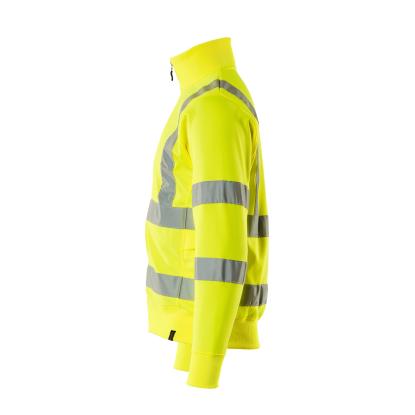 MASCOT SAFE CLASSIC Maringa sweatshirts med lynlås, hi-vis gul