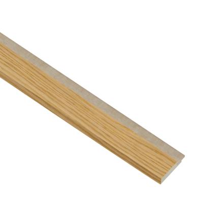 I-Wood afslutningsliste til akustikpanel, klar olieret, beige filt og lys kerne, egefiner, 16 x 42 mm