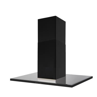 Silverline SL4250 Nordic Dark Ada frithængende emhætte, sort/sort glas, 60 cm