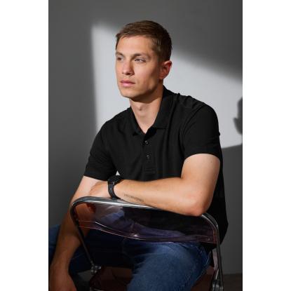 ID Ease 0556 poloshirt, lyocell, sort