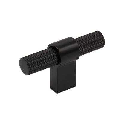 Beslag Design T Helix Stripe knop, mat sort