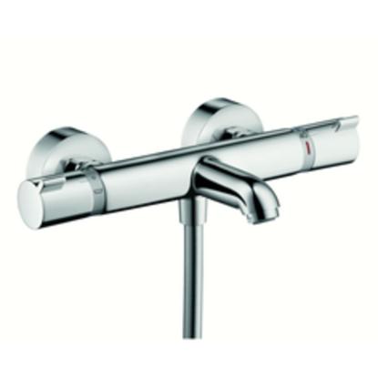 hansgrohe Ecostat Comfort kar-/brusearmatur med rosetter, krom