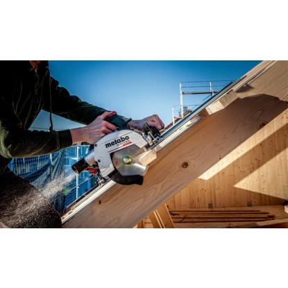 Metabo KS 18 LTX 66 BK SET håndrundsav med styreskinne, 18V, uden batteri og lader