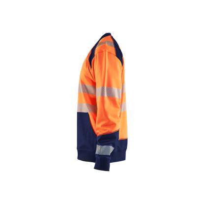 Blåkläder 3541 high vis sweatshirt, hi-vis orange/marineblå