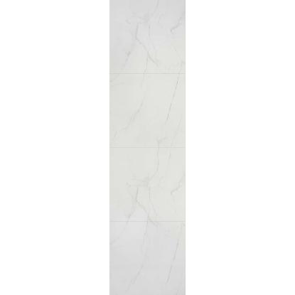 Fibo Stone vådrumspanel med 60 x 60 cm fliselook, 10 x 600 x 2400 mm, bright marble high gloss
