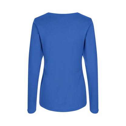 ID 0509 Interlock T-shirt med lange ærmer, dame, azur