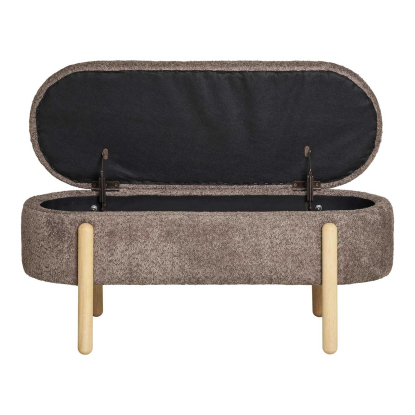 Branca bænk med opbevaring, brun/natur, 97 cm