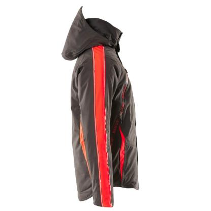 MASCOT HARDWEAR Tolosa vinterjakke, mørk antracit/hi-vis rød