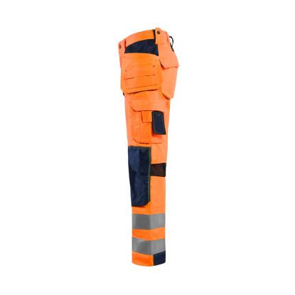 Blåkläder 1565 high vis buks med ventilation, hi-vis orange/marineblå