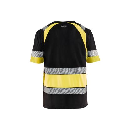 Blåkläder 3421 high vis t-shirt, sort/hi-vis gul
