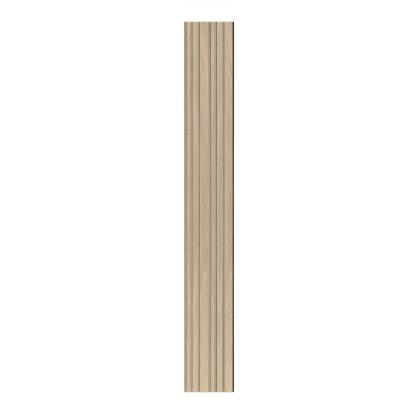 I-Wood Medio+ Mixed akustikpanel, hvid olieret, beige filt og sort kerne, egefiner, 17 x 300 mm