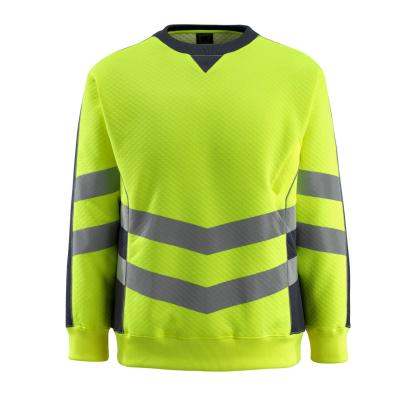MASCOT SAFE SUPREME Wigton sweatshirt, hi-vis gul/mørk marine