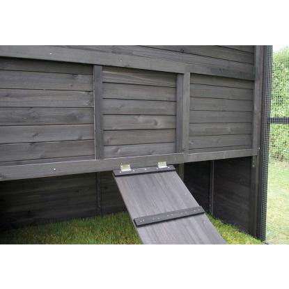 RYOM XL hønsehus, usamlet, sort, 6,2 m³
