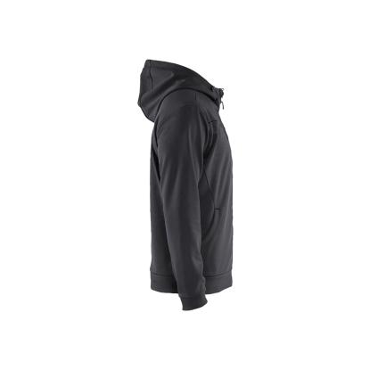 Blåkläder 3363 hættetrøje full zip, mellemgrå/sort
