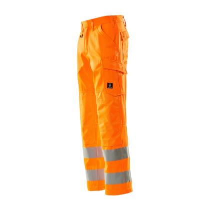 MASCOT SAFE LIGHT Geraldton arbejdsbukser med knælommer, hi-vis orange