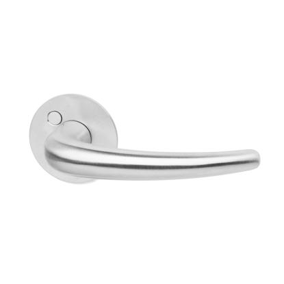 Habo 316-3 dørgreb med roset, 120 mm, børstet syrefast rustfrit stål