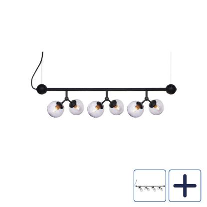 Halo Design Atom langbordspendelspendel, sort/smoke