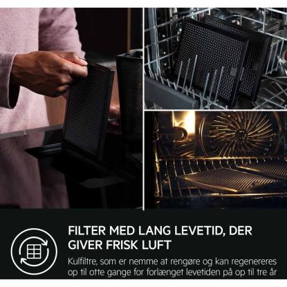 AEG TCH74B01CB induktionskogeplade med indbygget emhætte