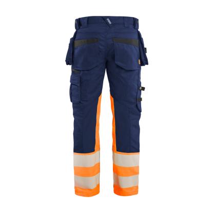 Blåkläder 1130 high vis buks stretch, marineblå/hi-vis orange