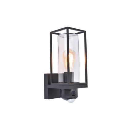 LUTEC connect FLAIR udendørs væglampe med kamera og sensor, H32,6 cm, E27,  sort