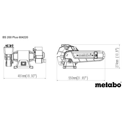 Metabo BS 200 Plus kombi båndsliber, 600W