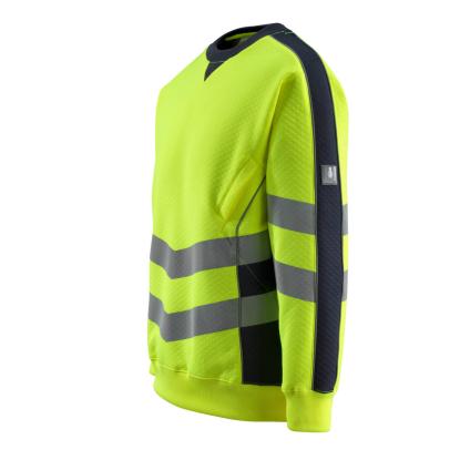 MASCOT SAFE SUPREME Wigton sweatshirt, hi-vis gul/mørk marine