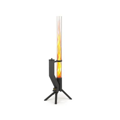 Gardenflare Klassisk ildrør, sort, H130,6 cm
