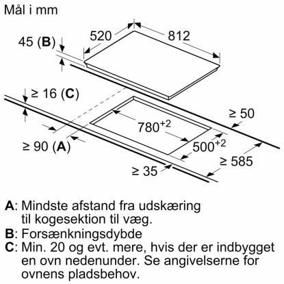 Siemens ET875FCP1D glaskeramisk kogeplade