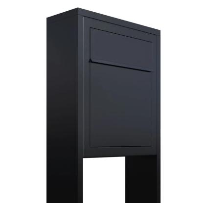 Bravios Base postkasse med stander, sort