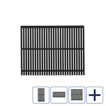 PLUS Sendai hegn, sort/nåletræ