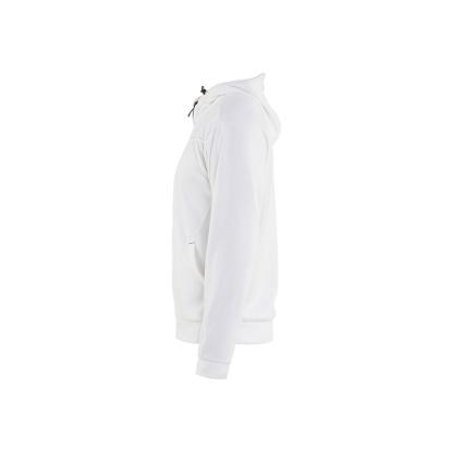 Blåkläder 3363 hættetrøje full zip, hvid/mørk grå