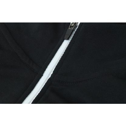 ID 0627 sweat cardigan med kontrast, dame, sort