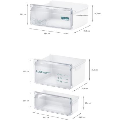 Siemens iQ100 integreret kølefryseskab KI86NNSE0, 184 + 76 liter