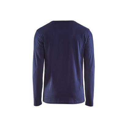 Blåkläder 3500 t-shirt lang ærme, marineblå