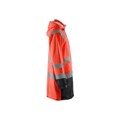 Blåkläder 4324 high vis regnjakke level 1, hi-vis rød/sort