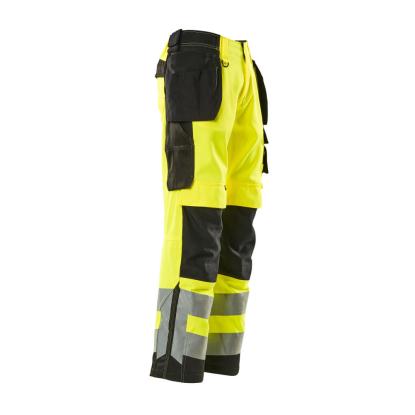 MASCOT SAFE SUPREME Wigan arbejdsbukser med hængelommer, hi-vis gul/sort