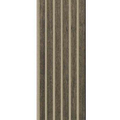 I-Wood Medio+ Original akustikpanel, sort olieret, beige filt og sort kerne, egefiner, 17 x 300 mm