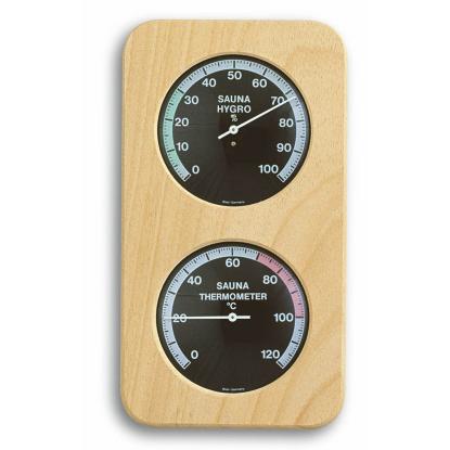 TFA sauna termo-hygrometer med træramme