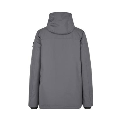 ID 0843 Hooded vinterjakke, dame, silver grey
