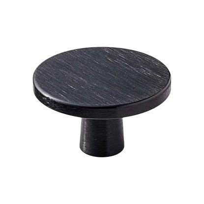 Beslag Design Plato knop, 42 mm, børstet mat sort