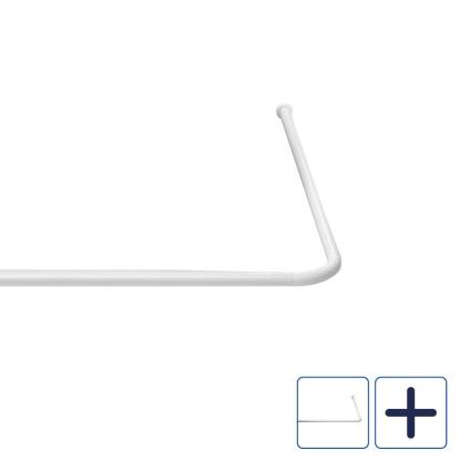Ridder universal brusestang, hvid